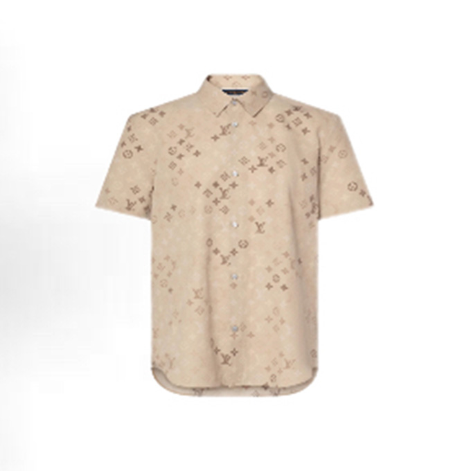 lv louis vuitton monogram gradient print shirt